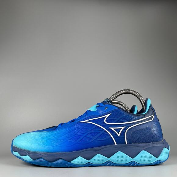 Mizuno Wave Enforce Tour 2 Men's 8 Blue Tennis Shoes Sneakers Blue Lace Up Shoes